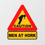 Funny Bar Sign Window Fensteraufkleber (Blatt)