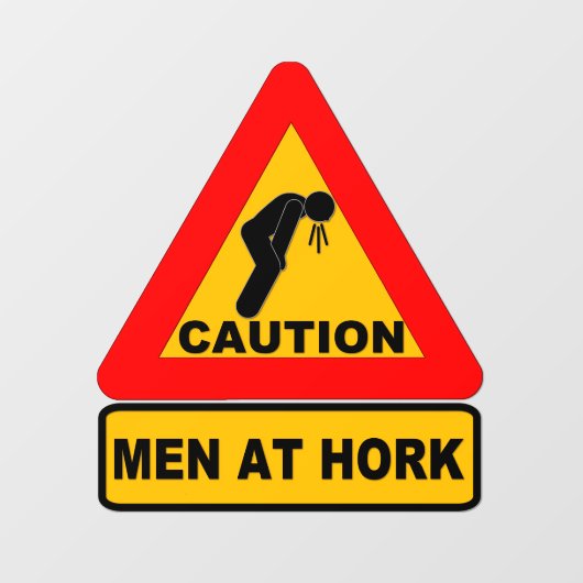 Funny Bar Sign Window Fensteraufkleber (Blatt)