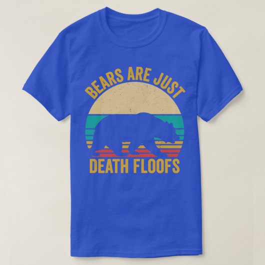 Funny Bär sind nur Death Floofs Retro T-Shirt (Design vorne)