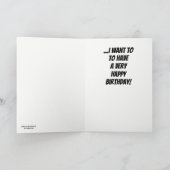 Funny Barack Obama Geburtstag Karte (Innenseite)