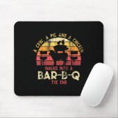 Funny Barbecue geräuchertes Fleisch Lover Geschenk Mousepad (Mit Mouse)