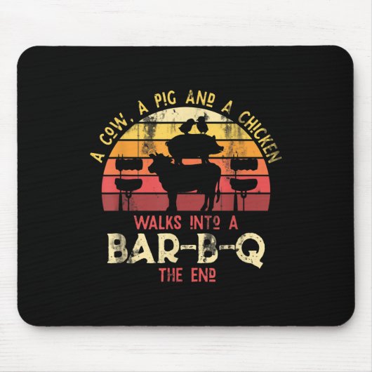 Funny Barbecue geräuchertes Fleisch Lover Geschenk Mousepad (Vorne)