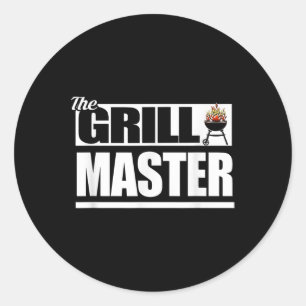 Funny Barbecue Grill Master Grillen Lovers Bar-b-q Runder Aufkleber