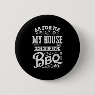 Funny Barbecue Grillen Grilling Joke Grill Master Button