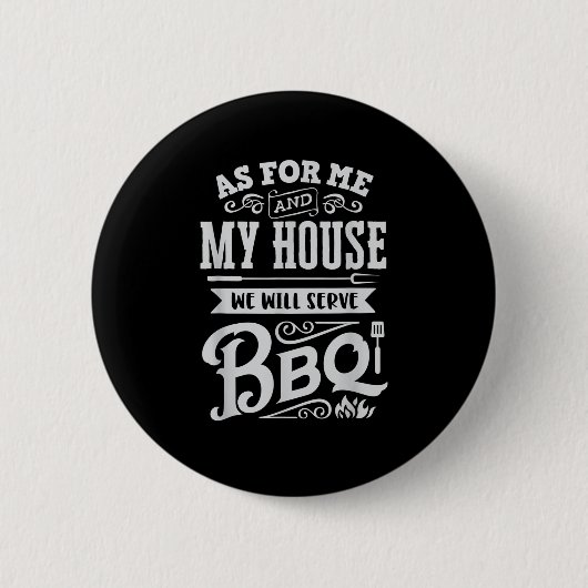 Funny Barbecue Grillen Grilling Joke Grill Master  Button (Vorderseite)