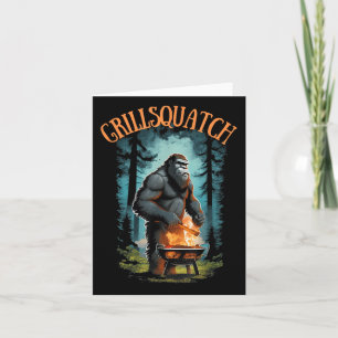 Funny Barbecue Griller Shirt - Bigfoot Grillen Sa Karte