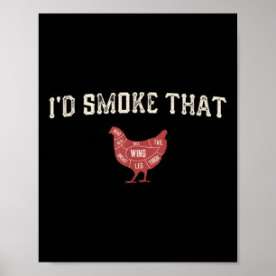 Funny Barbecue Hühnchen Grafische Frauen Männer Me Poster