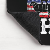 Funny Barbecue Id Smoke That Patriotic Grillmaster Mousepad (Ecke)