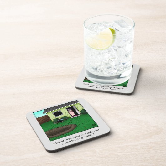 Funny Barbecue Spaß Untersetzer Set (Rechte Seite)