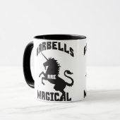 Funny Barbell Lifting Gym Spaß Tasse (Vorderseite Links)
