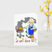 Funny Barbeque Design - Ist gut gemacht? Karte (Gelbe Blume)