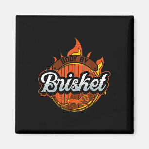 Funny barbeque Grillen Grey by Brisket Fleisch Rau Magnet