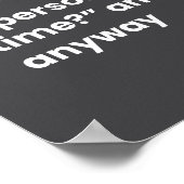 Funny Barber Definition Poster (Ecke)