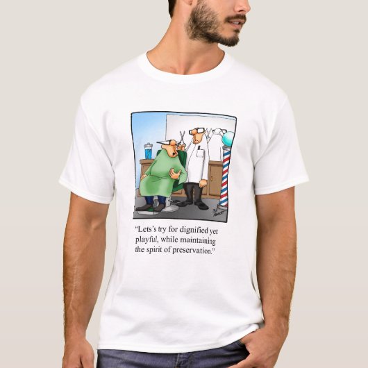 Funny Barber Haircut Tee Shirt (Vorderseite)
