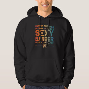 Funny Barber Men Dad Barbershop Hairrichst Hoodie