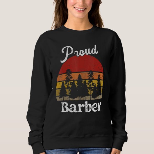 Funny Barber Shirts Job Title Professions_1 (Vorderseite)