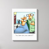 Funny Barber Shop Wrapped Canvas Leinwanddruck (Vorderseite)
