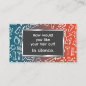 Funny Barber Telefonnummerkarte (Vorderseite)