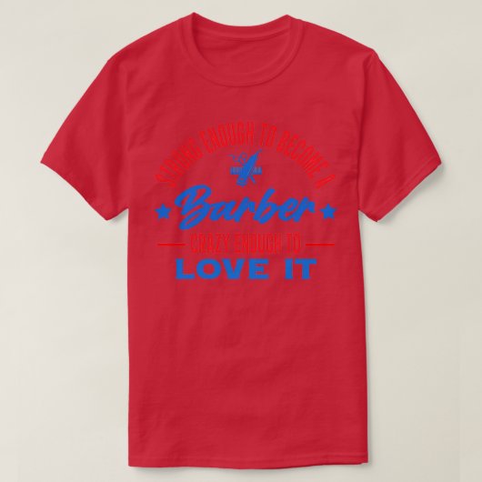 Funny Barber zitiert Strong genug, um Barbe zu wer T-Shirt (Design vorne)