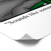 Funny Barbershop Spaß Poster (Ecke)