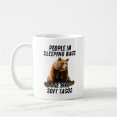 Funny Bären Camping Zitat - Camper Spaß Kaffeetasse (Links)