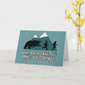 Funny Bären Karte (Gelbe Blume)