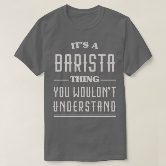 Funny Barista 2 T-Shirt (Design vorne)