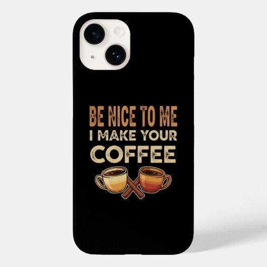Funny Barista Cafe Lover Gift Case-Mate iPhone Hülle (Rückseite)