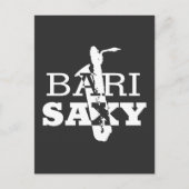 Funny Baritone Saxophone Geschenk für Bari Saxopho Postkarte (Vorderseite)
