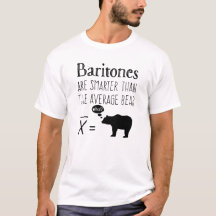 Funny Baritone T - Shirt - Durchschnittsbär
