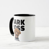Funny Bark Boss Dog Photo Personalized Tasse (Vorderseite Links)