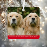 Funny Bark Humbug Dog Foto Weihnachten Personalisi Ornament Aus Metall<br><div class="desc">Feiern Sie die Ferien mit einer Touch Spaß und Charme mit unserem Funny Barke Humbug Dog Foto Weihnachten Personalisierten Metal-Ornament! Dieses verspielte Ornament ist ideal für Besitzer von Haustieren, die ihre Zornfreunde mit einem kleinen Saisonsass mit Liebe präsentieren. Mit der frechen Phrase "Bark Humbug" lasse dieses Ornament, ein niedliches Welpenbild...</div>