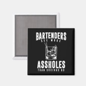 Funny Barkeeper Alcohol Mixer Barkeeper Joke Magnet (Vorderseite/Rückseite)