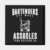 Funny Barkeeper Alcohol Mixer Barkeeper Joke Magnet (Vorne)