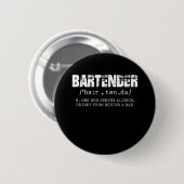 Funny Barkeeper Alcohol Mixer Barkeeper Jokes Button (Vorne & Hinten)