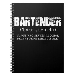 Funny Barkeeper Alcohol Mixer Barkeeper Jokes Notizblock