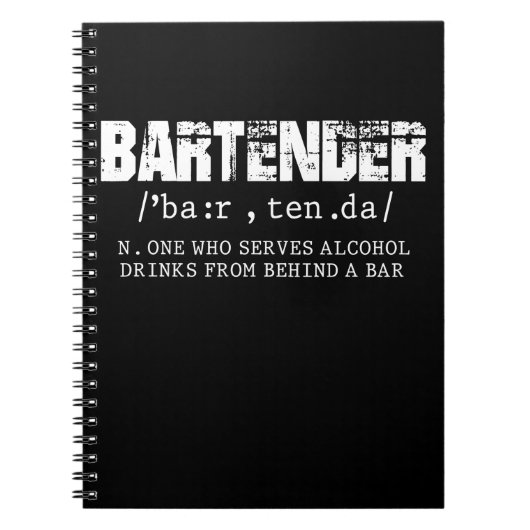 Funny Barkeeper Alcohol Mixer Barkeeper Jokes Notizblock (Vorderseite)