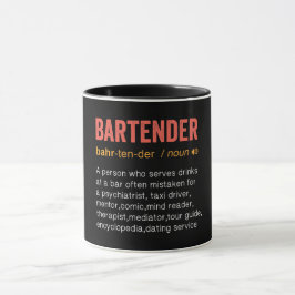 Funny Barkeeper Definition Tasse