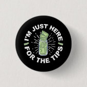 Funny Barkeeper Just Button (Vorderseite)