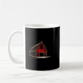 Funny Barn Christmas Graphics Lights Lover Farm Fa Kaffeetasse (Links)