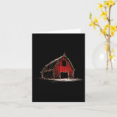 Funny Barn Christmas Graphics Lights Lover Farm Fa Karte (Gelbe Blume)