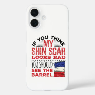 Funny Barrel Racing Shin Scar Rodeo Cowgirl iPhone 16 Hülle
