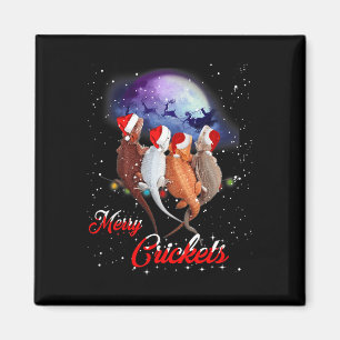 Funny Bartded Dragon Weihnachts-T-Shirt Merry Cric Magnet
