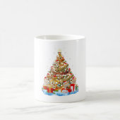 Funny Bartded Dragon Weihnachtsbaum Kaffeetasse (Mittel)