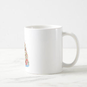 Funny Bartded Dragon Weihnachtsbaum Kaffeetasse