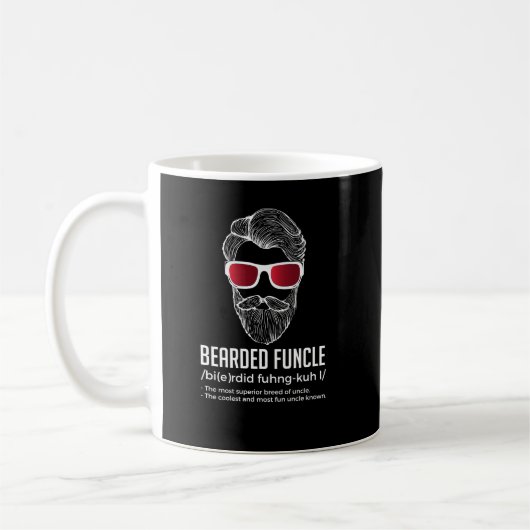 Funny Bartded Funcle Definition Neu Kaffeetasse (Links)