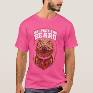 Funny Barted Dragon respektiert die Bart Lizard un T-Shirt