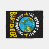 Funny Bartender Barmaid Barman Men Woman Tank Top Fleecedecke (Vorderseite (Horizontal))