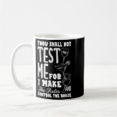 Funny Bartender Thou Shall Not Test Me Quote  Kaffeetasse (Links)