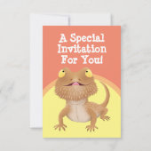 Funny Bartgon Cartoon Einladung (Rückseite)